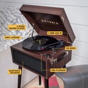 Victrola Liberty Bluetooth Record Player 3-Speed Turntable with Stand
