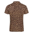 thumbnail image 5 of Leopard Men Zipper T-shirt Summer Casual Short Sleeve T-shirt Top, 5 of 7