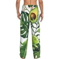 thumbnail image 3 of Balery Watercolor Green Tropical print Men's Pajama Pants,Ultra Lightweight Pjs,Lounge Pant-Medium, 3 of 9
