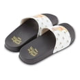 thumbnail image 5 of Disney Ladies Winnie The Pooh Slides, Comfort Pooh Slip On Slippers Black White - 8, 5 of 6