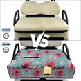 thumbnail image 5 of Uorisanigo Universal Golf Cart Seat Covers Fits for EZGO, Yamaha, Club Car and Other 2 Person Seats, Non-Slip Pink Hibiscus Hawaiian Golf Cart Seat Towel Blanket with 4 Front Pockets, 5 of 7