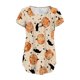 thumbnail image 4 of Puntoco - Camiseta de manga corta para mujer con cuello en V y estampado floral Puntoco Puntoco-505, 4 of 7