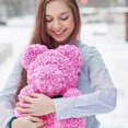 thumbnail image 4 of Oso de peluche de flores artificiales para mujer, caja de regalo de 40cm, PE, rosa, San Valentín, boda, Navidad, decoración del hogar, envío directo, 4 of 4