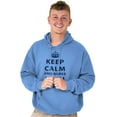 thumbnail image 5 of Keep Calm And Agree With Dad Crown Hoodie Hooded Sweatshirt Men Brisco Brands L, 5 of 6