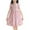Pink1560, variant on MEZZALL Children Casual Floral Dress Beach Dresses O-Neck A-line 3-12years Old Breathable Toddler Wear