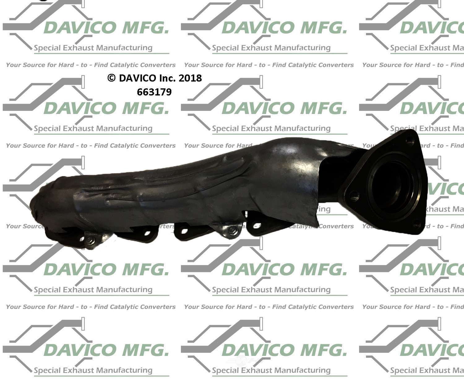 Davico Mfg 663179 Stand alone Exact-Fit exhaust manifold