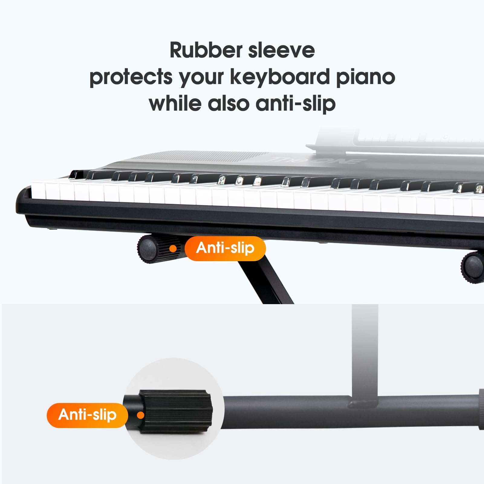 Single-x Keyboard Stand  Pre-assembled X-style With Locking Straps & Quick Release Mechanism Adjustable Piano