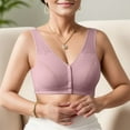 thumbnail image 2 of Sngxgn Women's Smoothing with Seamless Stretch Wireless Lightly Comfort Bra(Rose Gold,40), 2 of 4