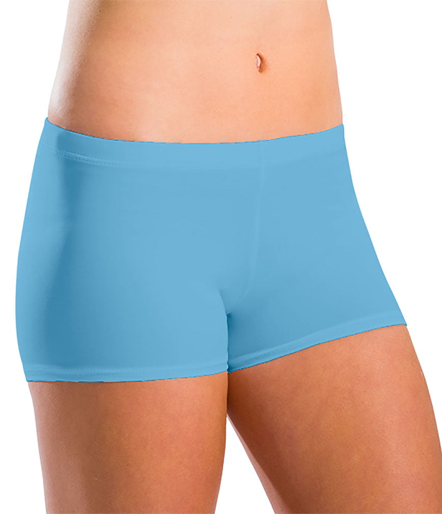 CHEER OR GYMNASTICS,SHORTS RED MOTIONWEAR LOW RISE BLUE 