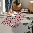 thumbnail image 4 of Pink Border Collie Dog and Flower Floral Door Rugs,Washable Non Slip Door Mats Indoor,Decorative Door Mats,Entry Mat Indoor for Entrance,Bedroom,Kitchen,Bathroom,16"x24", 4 of 6