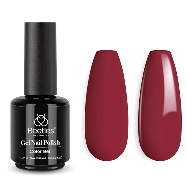 Esmalte de uñas en gel Beetles Mulled Wine Red, 15 ml, Soak Off