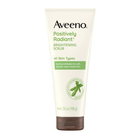 Aveeno Positively Radiant Brightening & Exfoliating Face Scrub, 7 oz