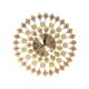 thumbnail image 2 of Reloj de pared de pavo , reloj decorativo, reloj de pared de pavo real de arte de Metal silencioso, reloj de pared grande para decoración d, 2 of 9