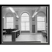 Historic Framed Print, Ives Memorial Library, 133 Elm Street, New Haven, New Haven County, CT - 33, 17-7/8" x 21-7/8"