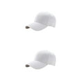thumbnail image 4 of VONKY Sporty And Comfortable Baseball Cap For Wear Breathable Universal Baseball Cap white 2Set, 4 of 6