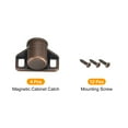 thumbnail image 3 of Uxcell 4 Set Zinc Alloy Magnetic Cabinet Door Catch for Kitchen Cupboard Closet, Copper, 3 of 6