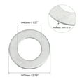thumbnail image 3 of Uxcell 70mm x 40mm x 3mm Carbon Steel Flat Washer for Screw Bolt 5Pcs, 3 of 5