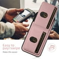 thumbnail image 4 of Allytech Wallet Case for iPhone 15 Plus, Luxury Durable PU Leather Kickstand Magnetic Closure Cover With Flip Credit Card Holder, Shockproof Protective Shell for Women Men - Pink, 4 of 6