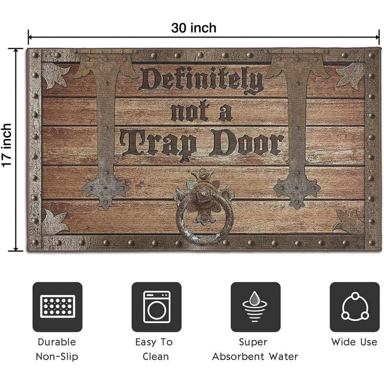 Durable Door Mat - Dirt Trapping Welcome Mats - Non-Slip Door Mats Front Door  Mat 30x17