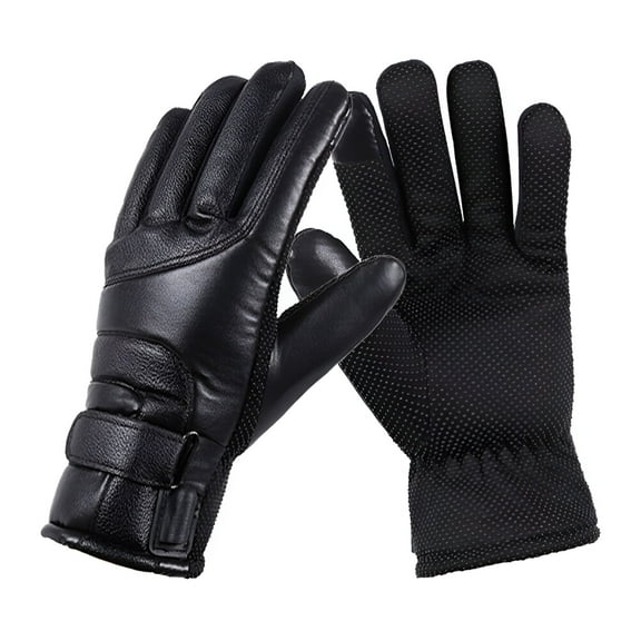 TELOLY USB Powered Electric Heated Gloves for Men Women with 3 Heating Levels Heated Gloves Touchscreen Waterproof Skiing Snowboarding Gloves