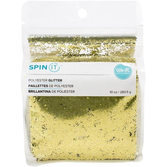 We R Memory Keepers Spin It Chunky Glitter 10oz-Gold