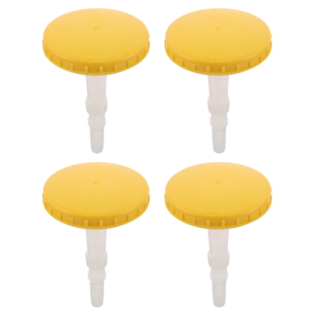 4 boquillas de riego para jardinería: boquilla de plástico para regar flores y vegetales en exteriores. Cabezal rociador de tallo largo para equipos de jardinería.
