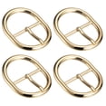 thumbnail image 1 of Metal Rodillo Hebilla, 4uds 1 2/7 Pulgadas Único Diente Cinturón Hebilla Ovalado Central Barra Hebillas para Cuero Artesanía Accesorios, Oro, 1 of 7