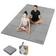 thumbnail image 1 of YR Tapete de Yoga Plegable para Viajes Tapete de Ejercicio TPE Antideslizante Plegable, 5 Mm de Grosor con Bolsa de Transporte Gris, 1 of 7
