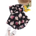 thumbnail image 3 of Women's Off Shoulder Floral Print Playsuit Strapless Romper Short Jumpsuit, 3 of 6