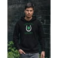 thumbnail image 2 of Old Glory Mens St. Patricks Day Lets Get Lucky Long Sleeve Graphic Hoodie, 2 of 6