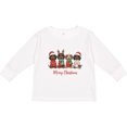 thumbnail image 3 of Inktastic Merry Christmas Dachshund Dogs Boys or Girls Long Sleeve Toddler T-Shirt, 3 of 5