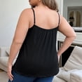 thumbnail image 4 of Valcatch Women's Cami Top with Built in Bra Cup Casual Loose Flowy Swing Pleated Tank Top with Adjustable Strap Tunic Blouses, 4 of 7