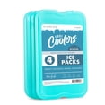 thumbnail image 1 of Ice Packs Fit & Fresh Cool Coolers XL Slim, paquete de 4 unidades, color verde, 1 of 7