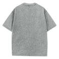 thumbnail image 3 of Men's Vintage Washed Crewneck Short Sleeve T Shirt Casual Loose Fit Retro Style Tee Breathable Lightweight Comfortable Tops, 3 of 3