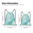thumbnail image 5 of Yiaed Blue Marble Print Drawstring Bags Drawstring Backpack Bulk String Back Pack Gym Sport Bag-Small, 5 of 5