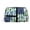 Silver, variant on Travel Makeup Bag Army Camouflage Flag Wide-open PU Leather Cosmetic Toiletry Pouch with Dividers & Zipper for Women Gold
