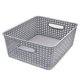 thumbnail image 2 of Set De 4 Cajas, Canastas Organizadoras Tipo Rattan Gris, 2 of 6