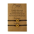 thumbnail image 1 of Trayknick 1 Set Friendship Card Bracelets Sunflower Dripping Oil Adjustable Bracelets for Daily Wear, 1 of 13