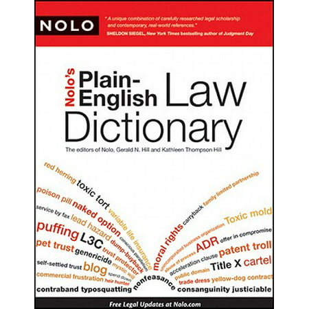 Nolo's Plain-English Law Dictionary - eBook