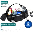 thumbnail image 2 of PetAmi Dog Fanny Pack, Treat Pouch for Dog Walking, Training, Built in Poop Bag Dispenser, Water Bottle Holder, Collapsible Bowl, Pet Treat Waist Belt for Hiking, Running, Kibbles (Black), 2 of 7