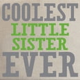 thumbnail image 2 of CafePress - Coolest Little Sister Ever Cap - Adjustable 100% Brushed Unisex Casual Cotton Baseball Cap, Beige, 1, 2 of 2