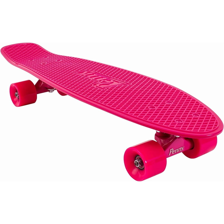 Penny ピンク ストライプ スケートボード Penny Australia, 27 Inch Pink Penny Board, The Original Plastic