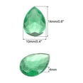thumbnail image 2 of Uxcell 200Pcs Gemas de Acrílico de Fondo Plano en Forma de Gota de 0.4" x 0.6" Rhinestones Artificiales para Manualidades DIY Color Verde Oscuro, 2 of 7