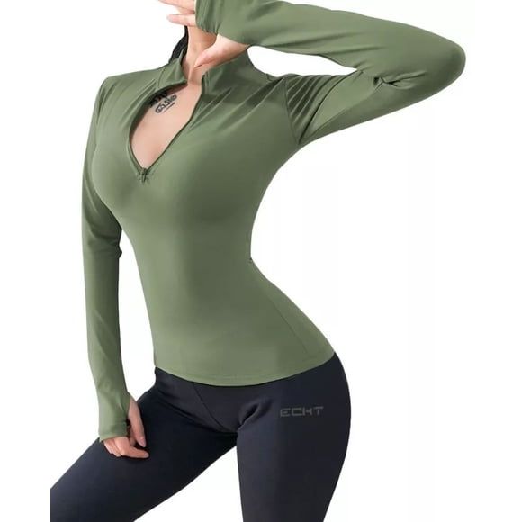 Playera Deportiva Gym Blusa Casual Manga Larga Mz 122171 Xsh