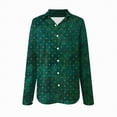thumbnail image 4 of Towmus Womens Button Down Shirts Trendy Floral Printed Long Sleeve Blouses Business Work Shirt Dressy Casual Loose Tops, 4 of 5