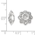 thumbnail image 2 of 14K White Gold Diamond Earring Jacket, 2 of 2