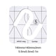 thumbnail image 5 of Acolchado transparente Diseño hueco Regla Máquina de coser Máquina de posicionamiento Plantillas Stencil DIY Patchwork Equipo Suministros para el hogar E Jumpingount HA011139-05, 5 of 7
