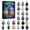 Black Halloween Witch Advent Calendar, variant on 2026 Winter Sea‑Glass Gnome Advent Calendar, 24‑Day Christmas Countdown Calendar with 24 Pcs Icy Winter Gnome Hanging Ornaments, 2D Acrylic Surprise Box for Xmas Tree Wreath Home Holiday Decor