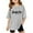 Grey, variant on Sassy Little Soul Girls Shirts Short Sleeve Summer Oversized Letter Tops Casual Crewneck Basic Tees