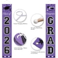 thumbnail image 4 of WEIH Graduation Decorations Class of 2026 Purple Graduation Porch Sign, Large 70" x 13" Congrats Grad Banner for Front Door Home Yard Party Decor, Pre-assembled Outdoor Graduation Party Supplies, 4 of 12